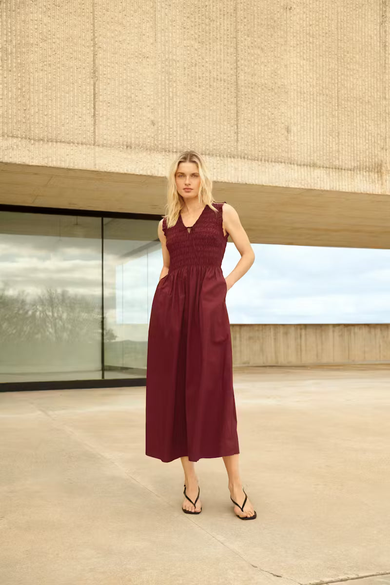 Borguette Dress - Burnt Russet