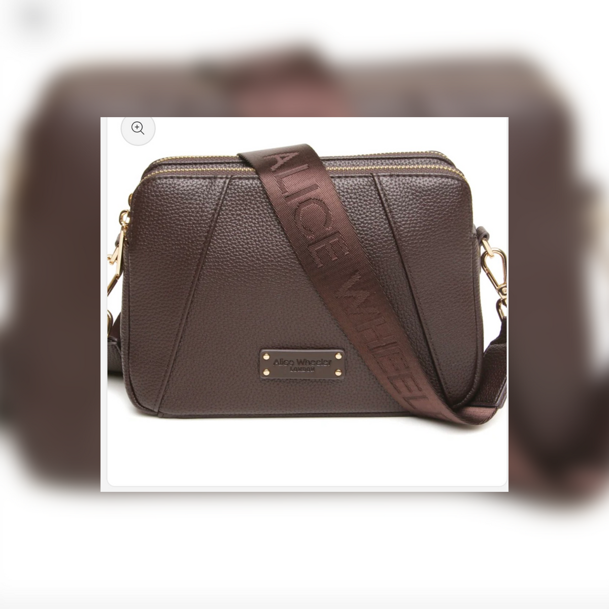 Kensington CBB Double Zip Bag - Brown