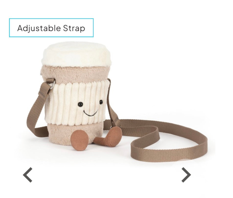 Amuseables Perkle Coffee Shoulder Bag