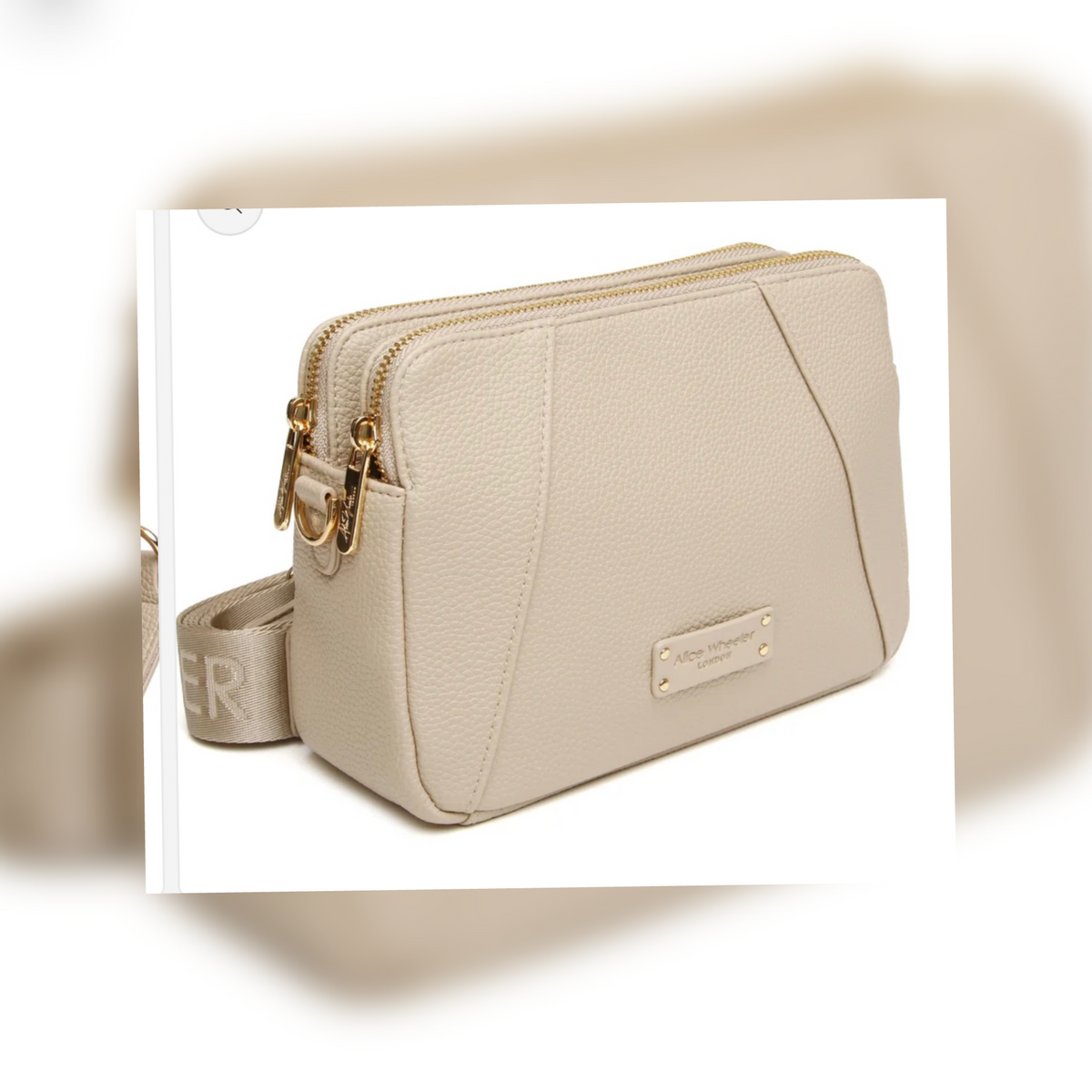 Kensington CBB Double Zip Bag - Stone