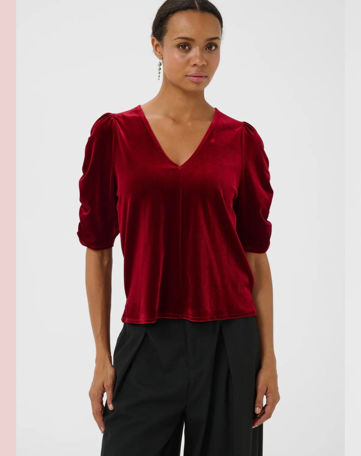 Valeriia Blouse - Dark Red
