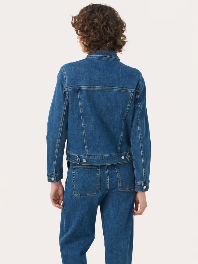 Nicholia Denim Jacket- Mid Blue
