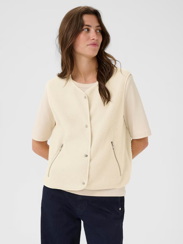 Signy Boucle Waistcoat, Oatmeal