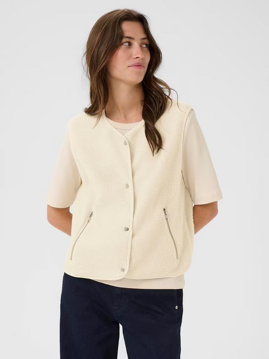 Signy Boucle Waistcoat, Oatmeal