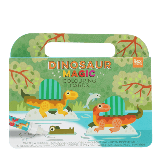 Magic Water Colouring Cards - Baby Dinos