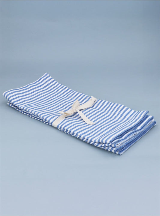Pack of 4 Placemats - Blue Mix Strip