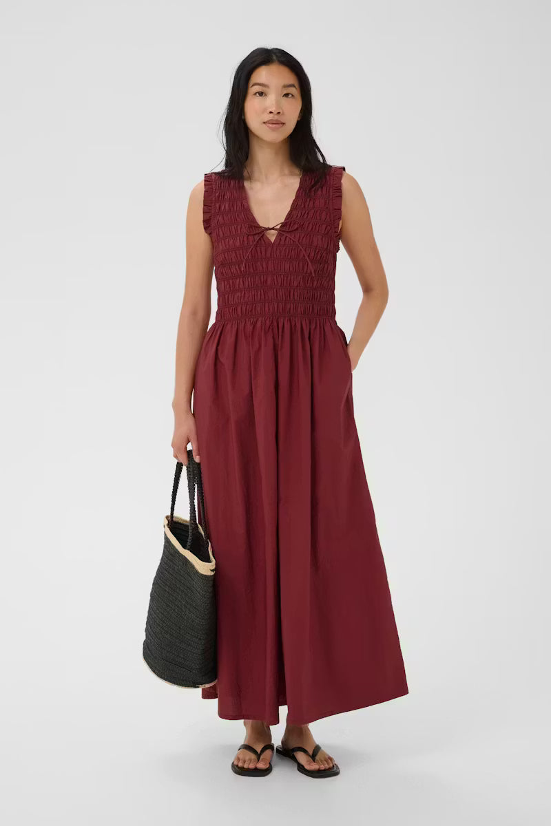Borguette Dress - Burnt Russet