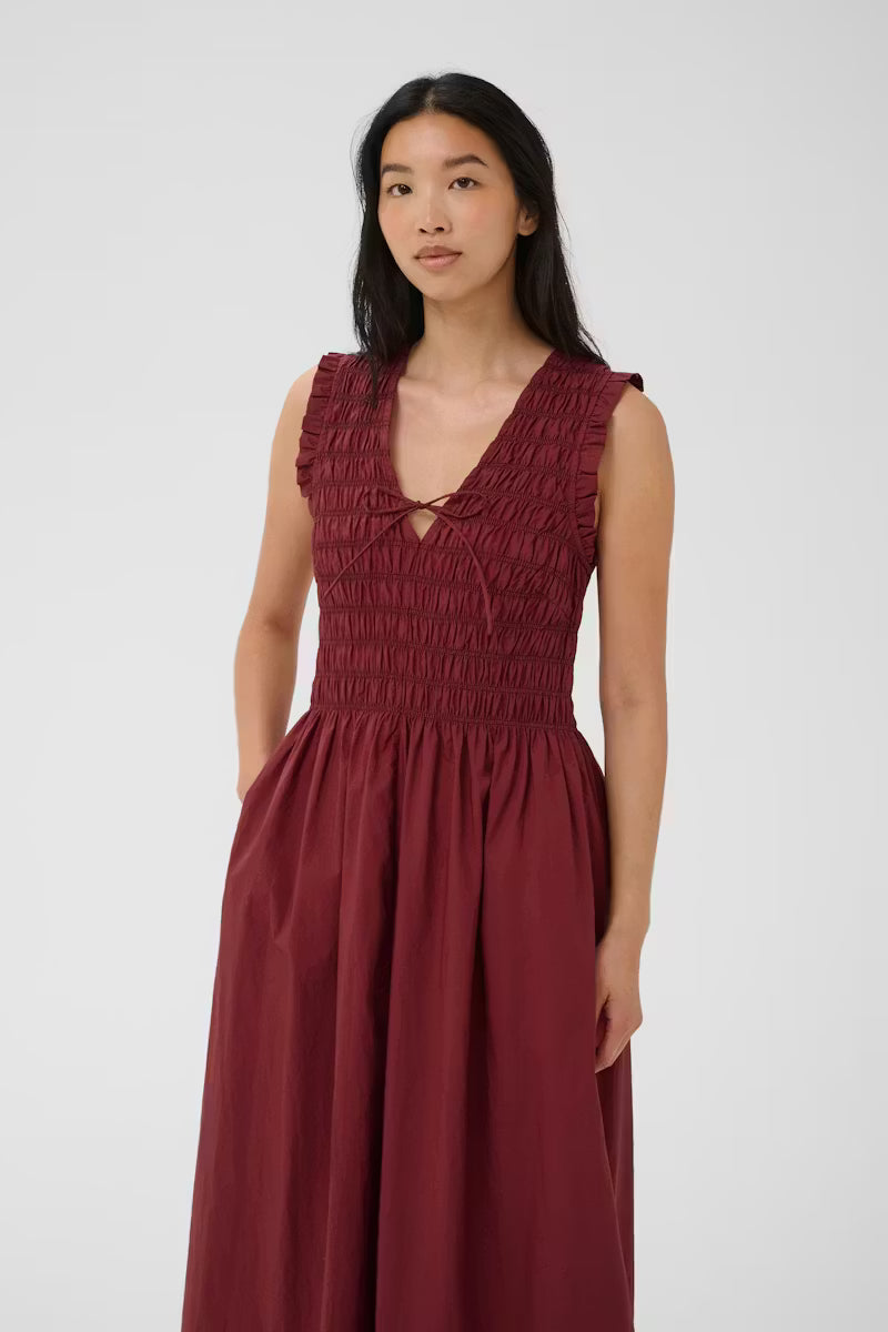 Borguette Dress - Burnt Russet
