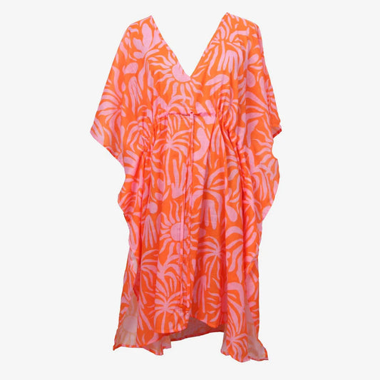 Floral Kaftan - Orange