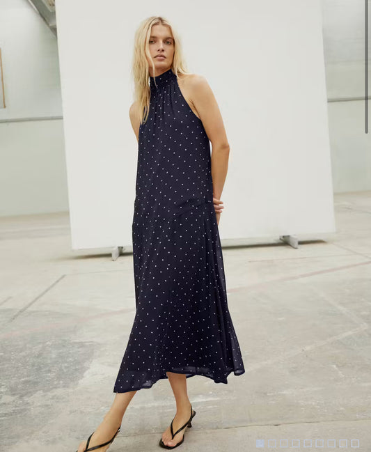 Dorthemie Dress - Navy Blue