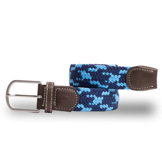 Woven Belt - Blue X Zigzag