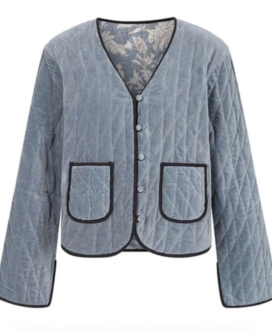 Velvet Reversible Jacket - Blue