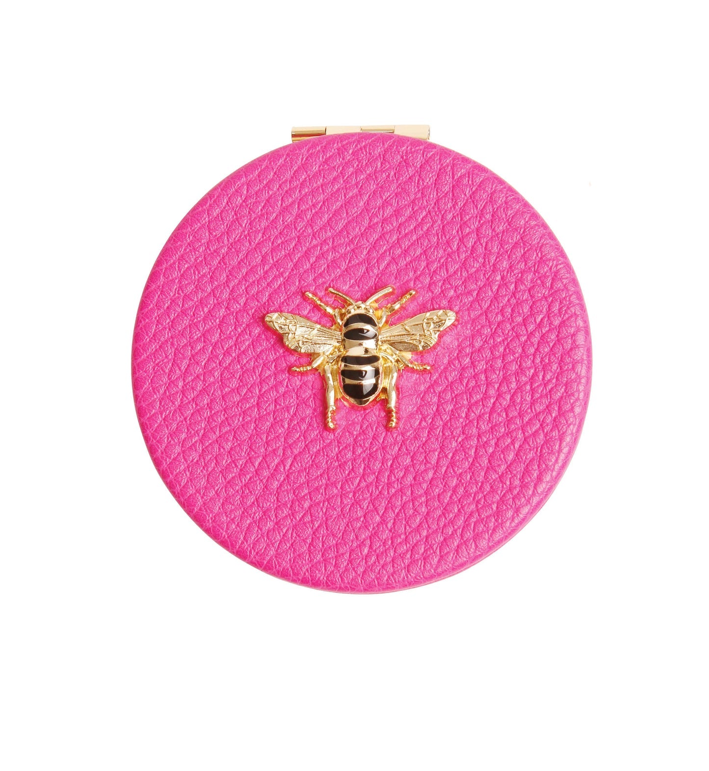 Round Mirror Compact - Hot Pink