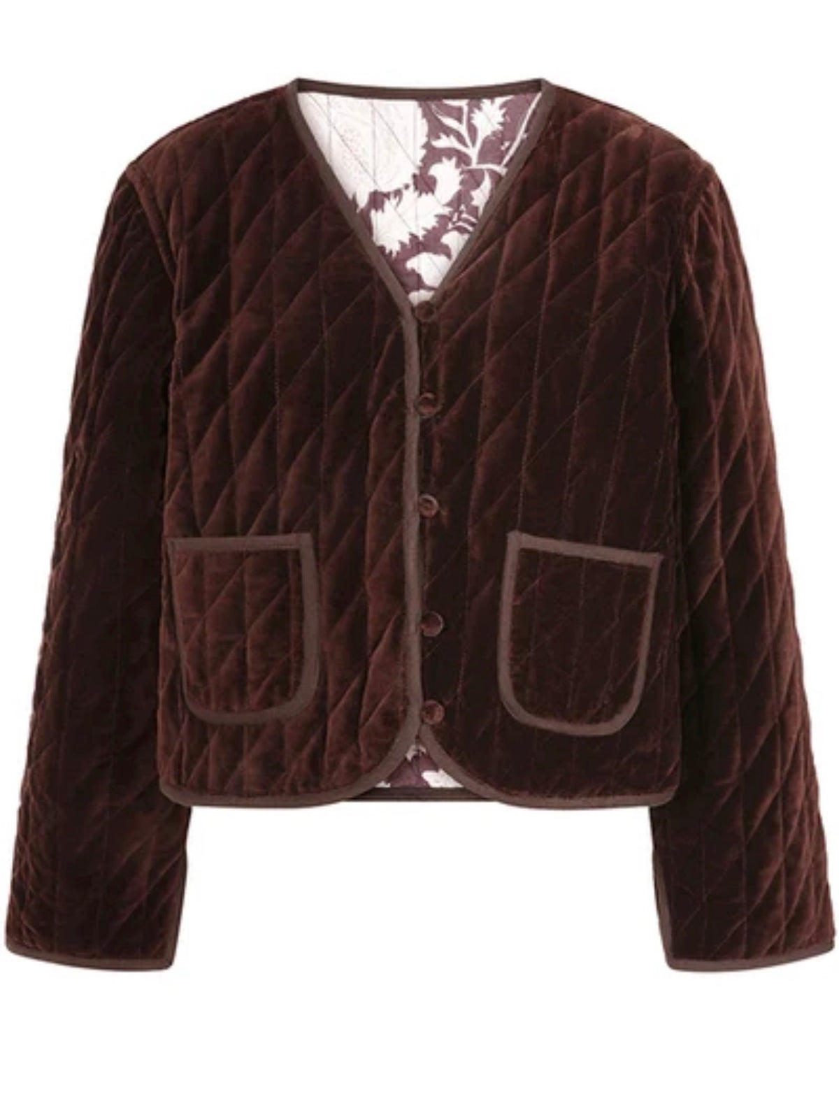 Velvet Reversible Jacket - Brown