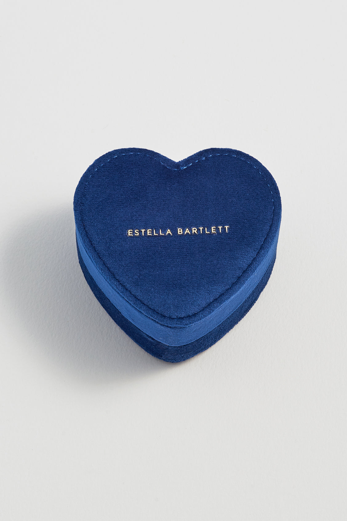 Mini Heart Jewellery Box - Blue