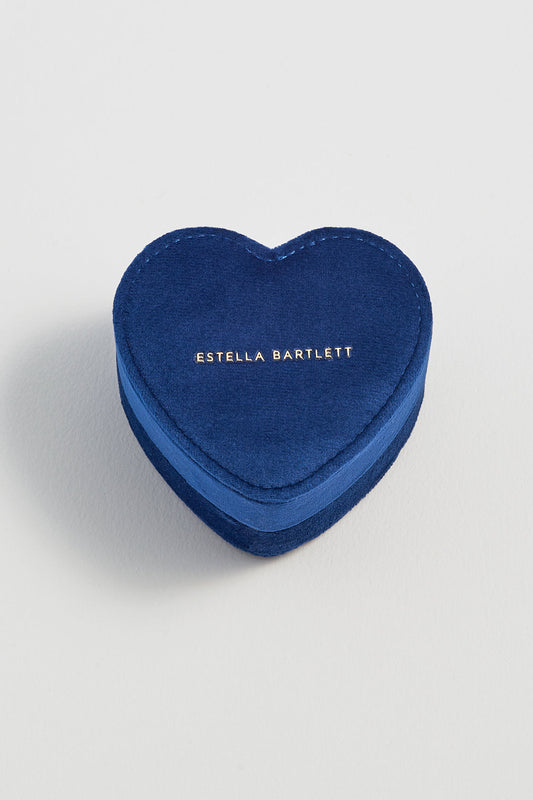 Mini Heart Jewellery Box - Blue