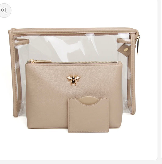 Luxury 3 Piece Beauty/Makeup Set - Stone