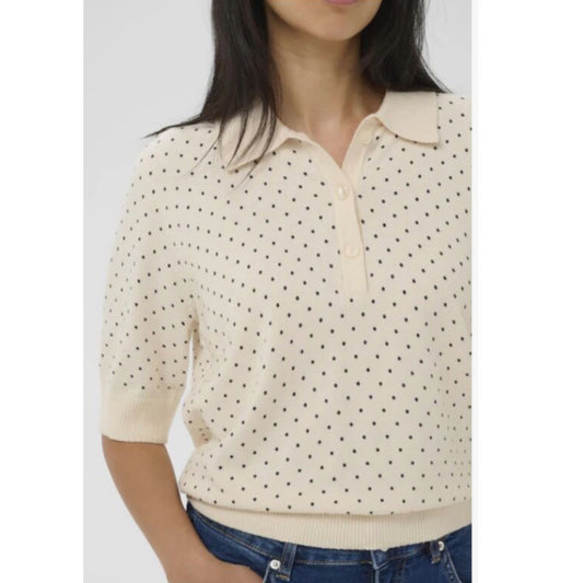 Anetti Pullover - Navy Dot