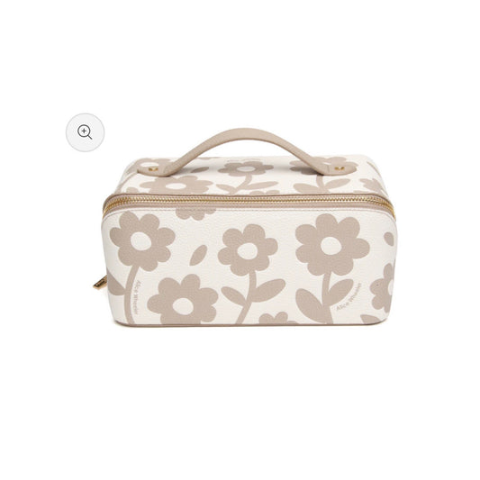 Floral Train Case - Stone