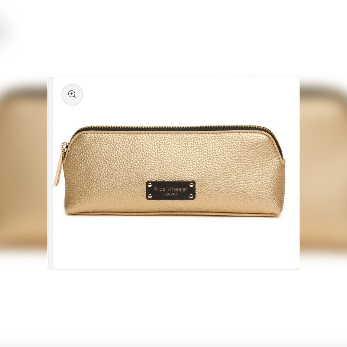 Small Makeup Bag - Gold