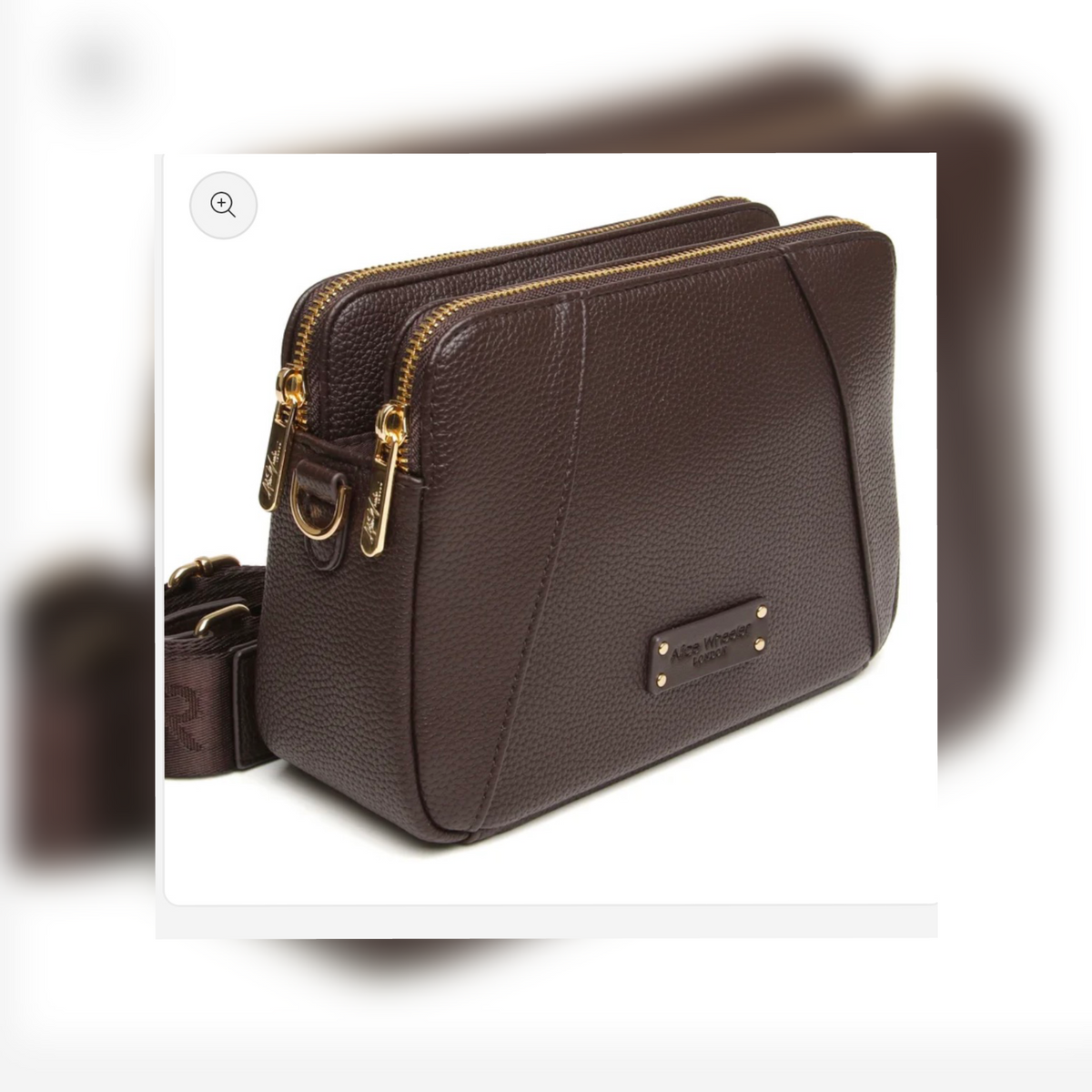 Kensington CBB Double Zip Bag - Brown