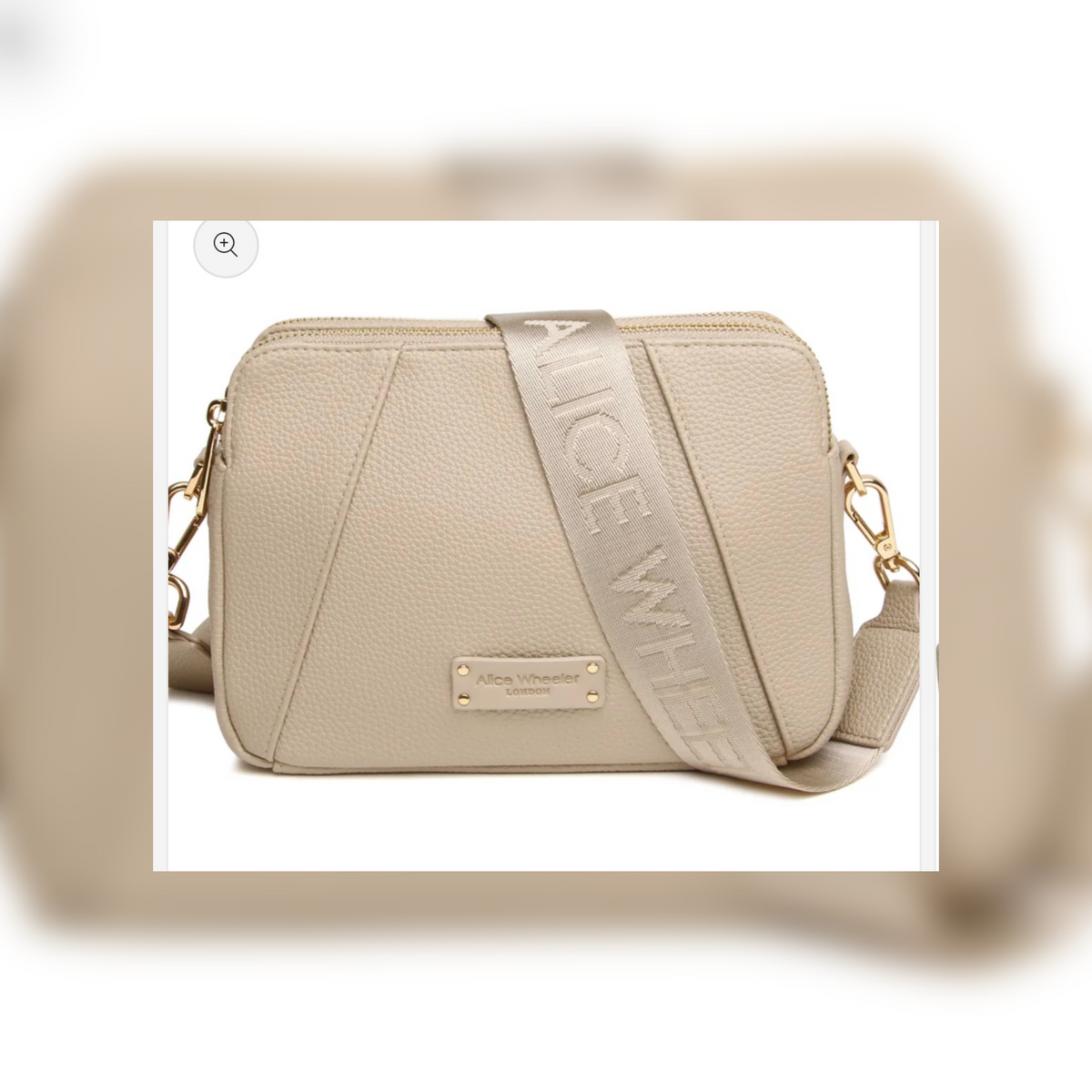 Kensington CBB Double Zip Bag - Stone