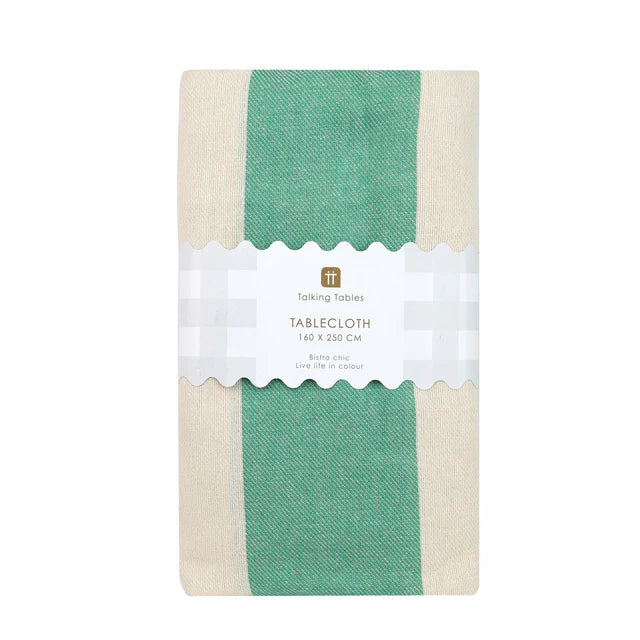 Stripe Tablecloth - Green