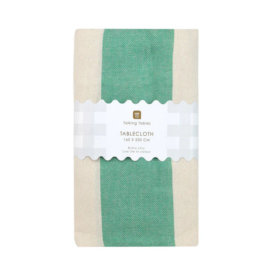Stripe Tablecloth - Green
