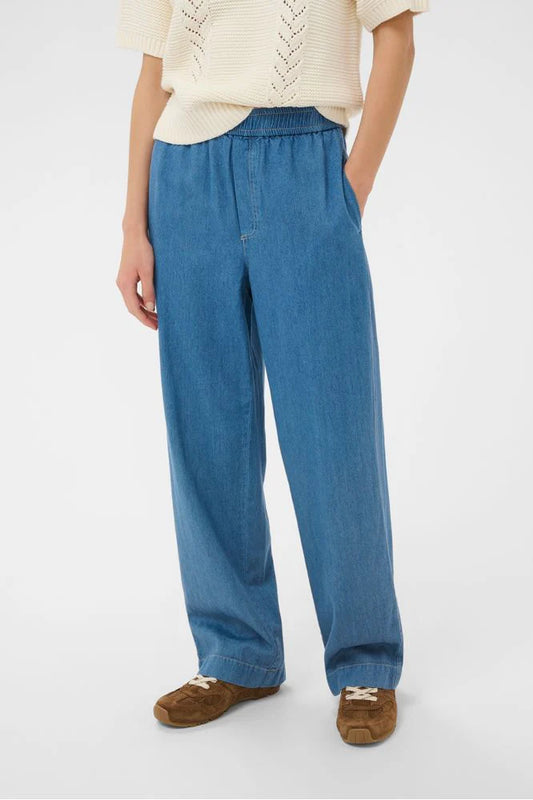 Aina Denim Trousers - Blue