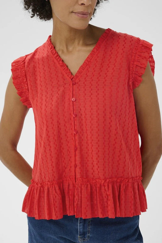 Aneka Top - Poppy Red