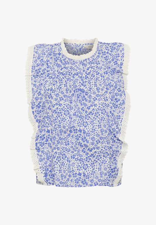 Theana Shirt - Blue Mini Flower