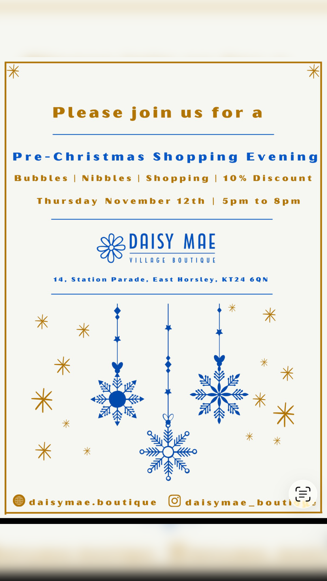 Christmas Shopping Evening