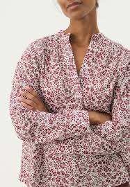 Natale  Blouse Mini Flowe -Tawny Port