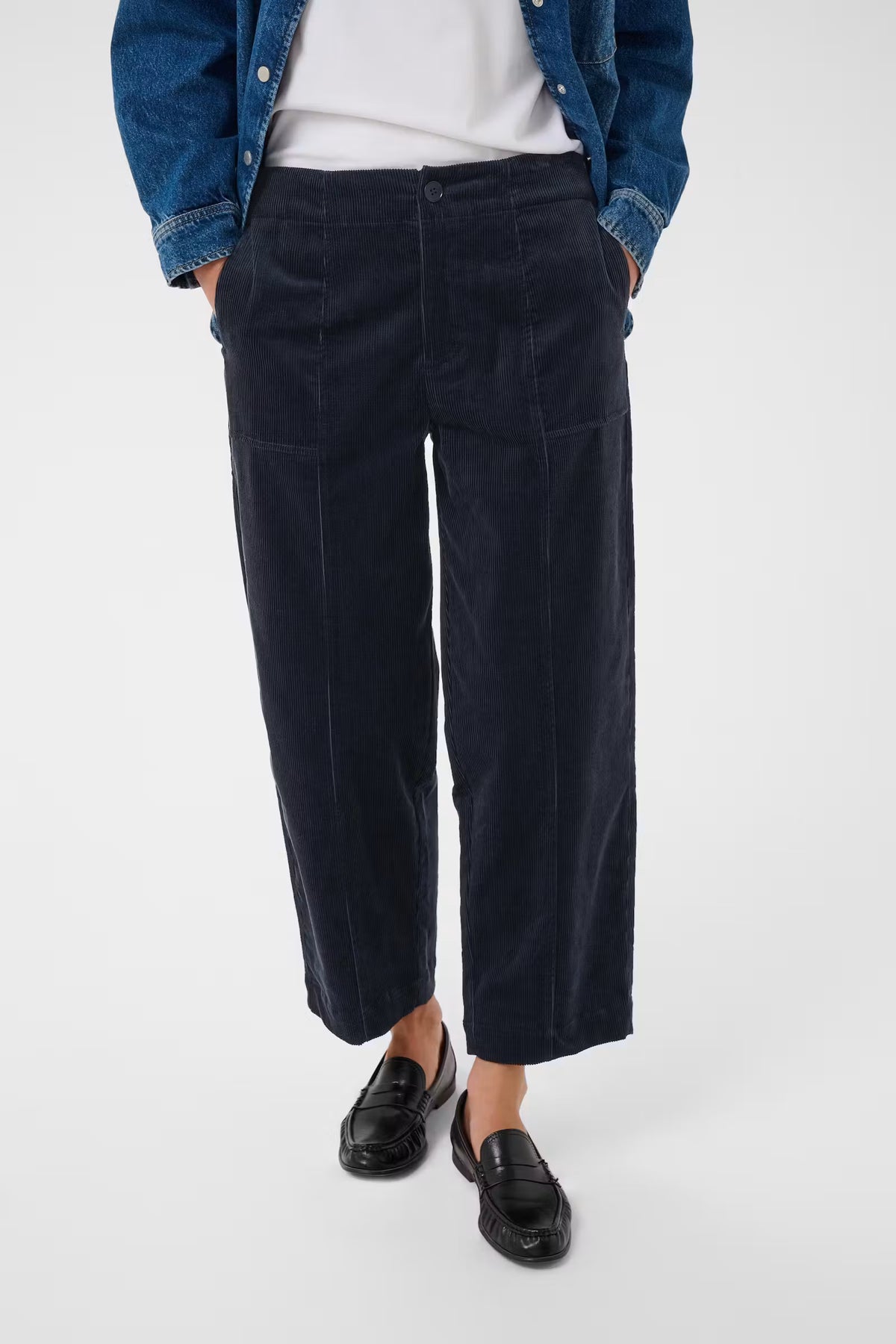 Netta Trousers - Navy Blue