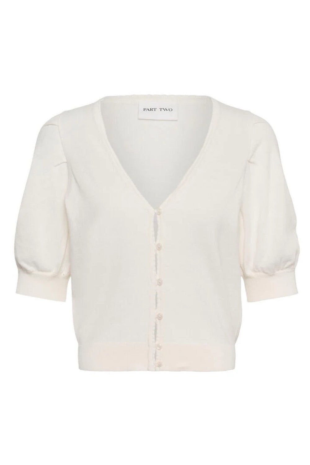 Bindi Short Sleeve Cardigan - White