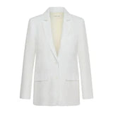Nyan Linen Blazer - White