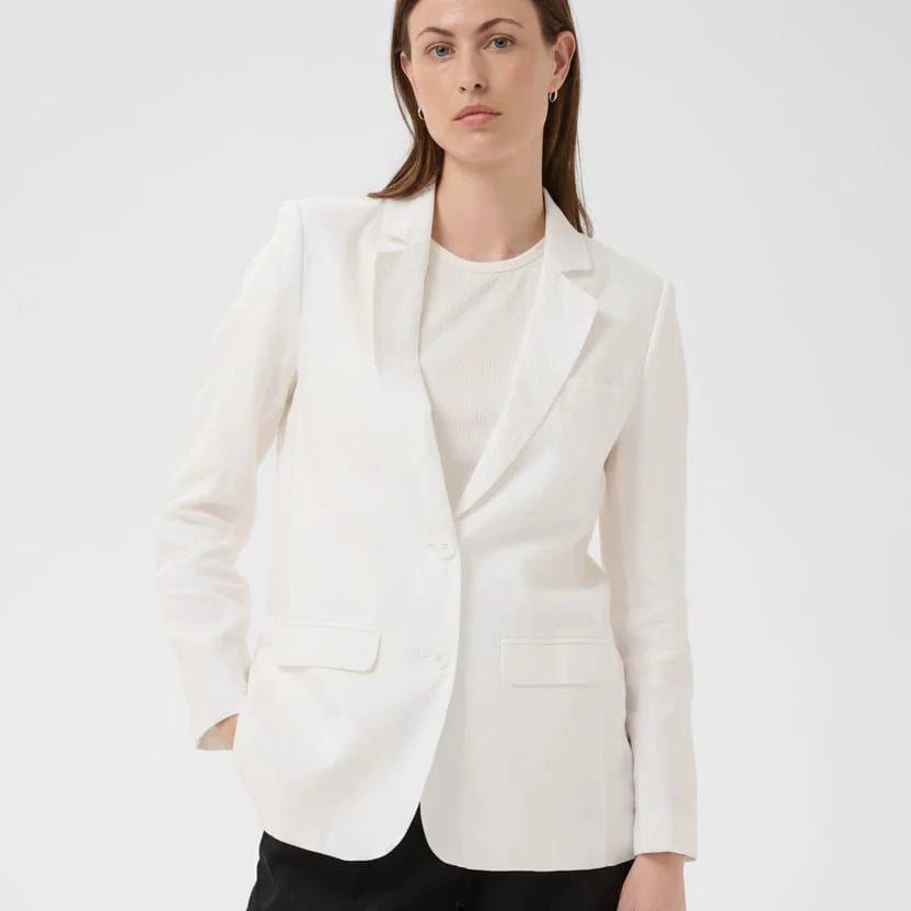 Nyan Linen Blazer - White