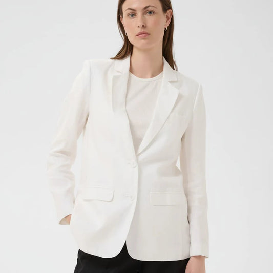 Nyan Linen Blazer - White