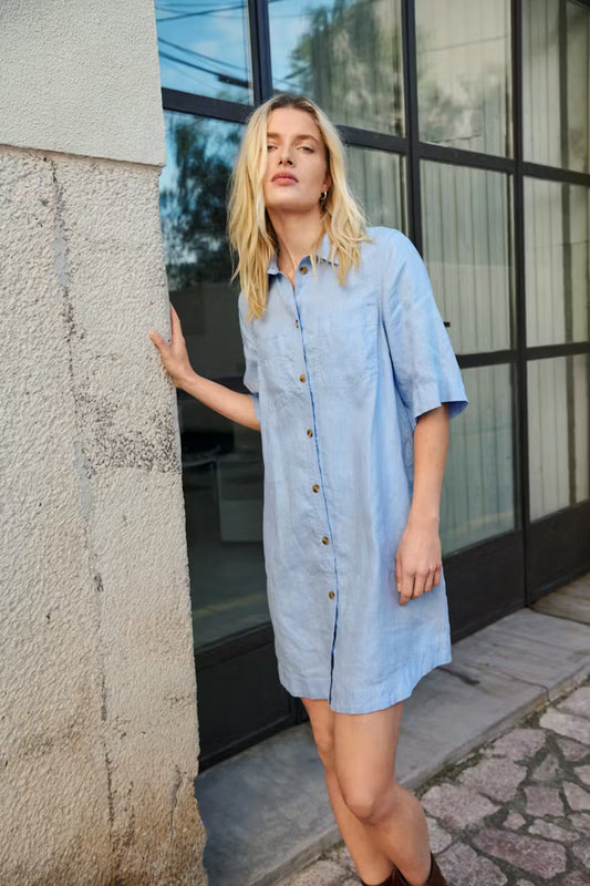 Sardiae Dress -Serenity Blue