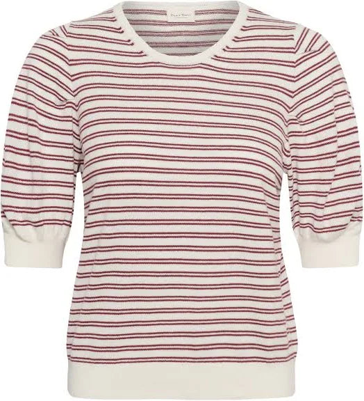 Varaian Pullover - Burnt Russet Stripe / Red